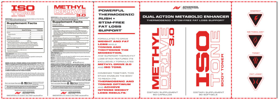 Official label of Advanced Nutrition Systems Methyl Drive 3.0 (NIH DSLD #180570)