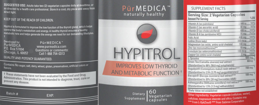 Official label of PurMEDICA Hypitrol (NIH DSLD #200350)