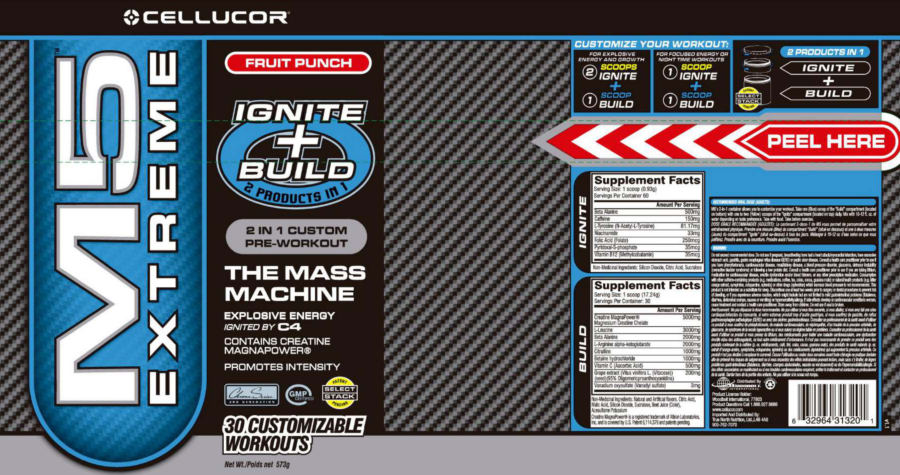 Official label of Cellucor Build (NIH DSLD #23423)