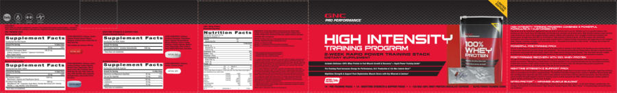 Official label of GNC Pro Performance Creatine Strength Support (NIH DSLD #30568)