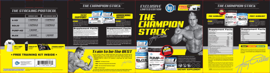 Official label of BPI Sports Pump-HD (NIH DSLD #31946)
