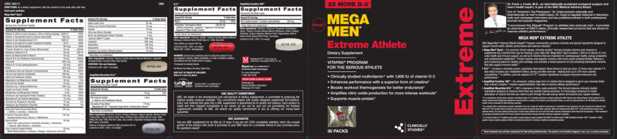 Official label of GNC Mega Men Amplified Creatine 189 (NIH DSLD #5884)