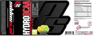 PS ProSupps HydroBCAA LemonLime label (NIH DSLD)
